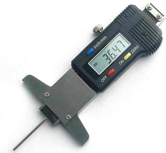 Tire depth gauge